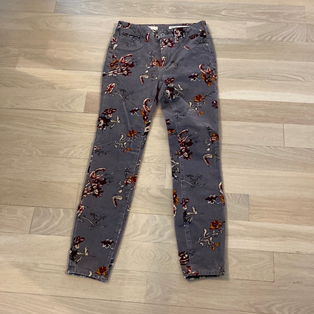 Anthropologie Floral Jeans